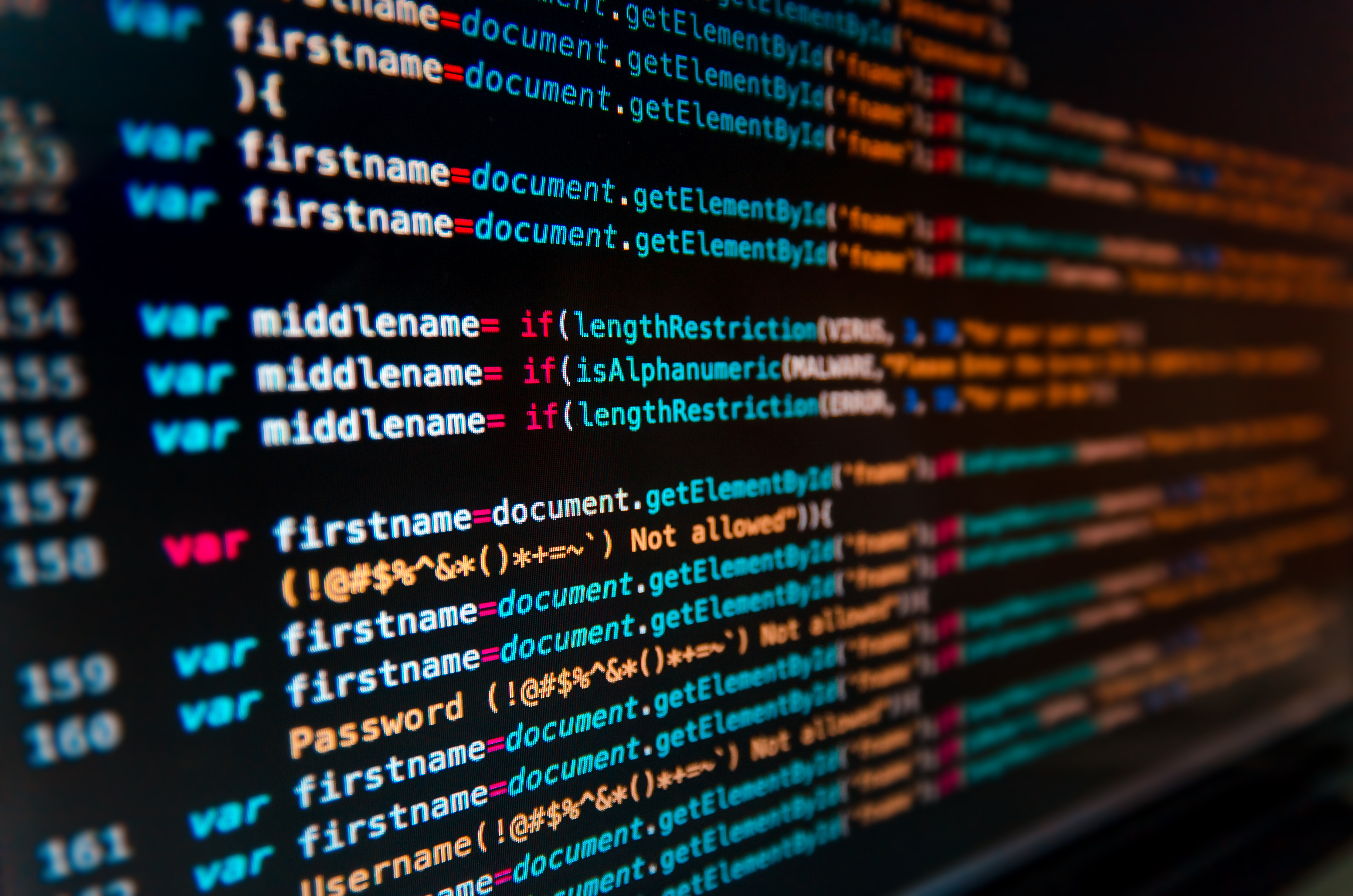 Stock photo of code